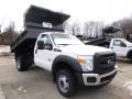 Oxford White - F550 Super Duty XL Regular Cab 4x4 Dump Truck Photo No. 4