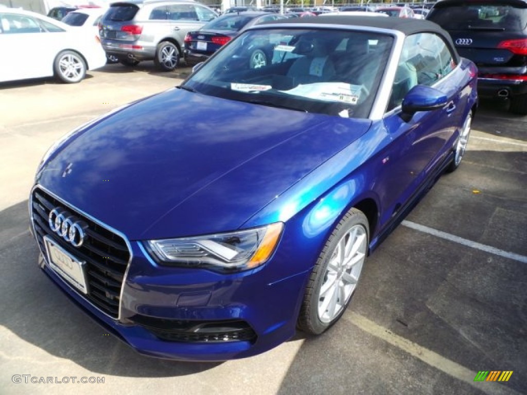 Scuba Blue Metallic 2015 Audi A3 2.0 Prestige quattro Cabriolet Exterior Photo #99340831