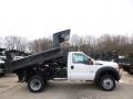 Oxford White - F550 Super Duty XL Regular Cab 4x4 Dump Truck Photo No. 5