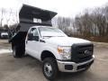 Oxford White - F350 Super Duty XL Regular Cab 4x4 Dump Truck Photo No. 4