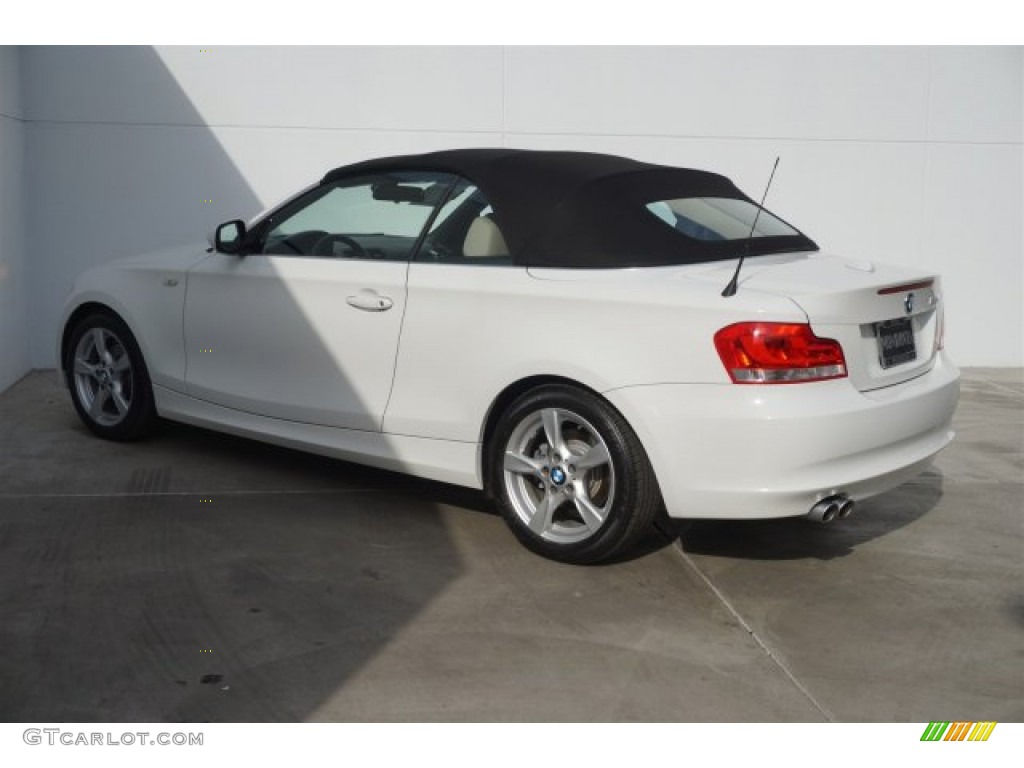 2012 1 Series 128i Convertible - Alpine White / Oyster photo #4