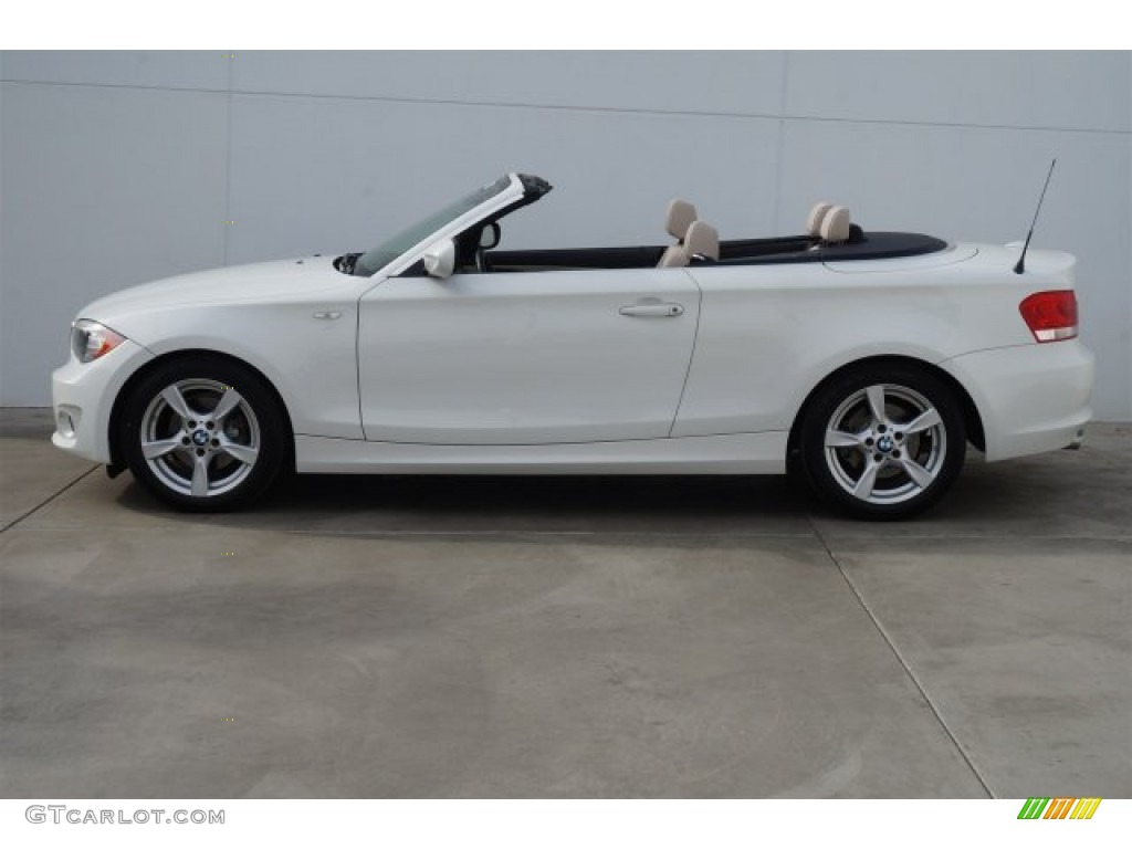 2012 1 Series 128i Convertible - Alpine White / Oyster photo #6