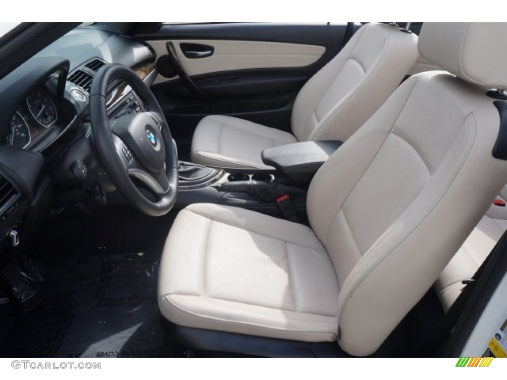 Oyster Interior 2012 BMW 1 Series 128i Convertible Photo #99341659