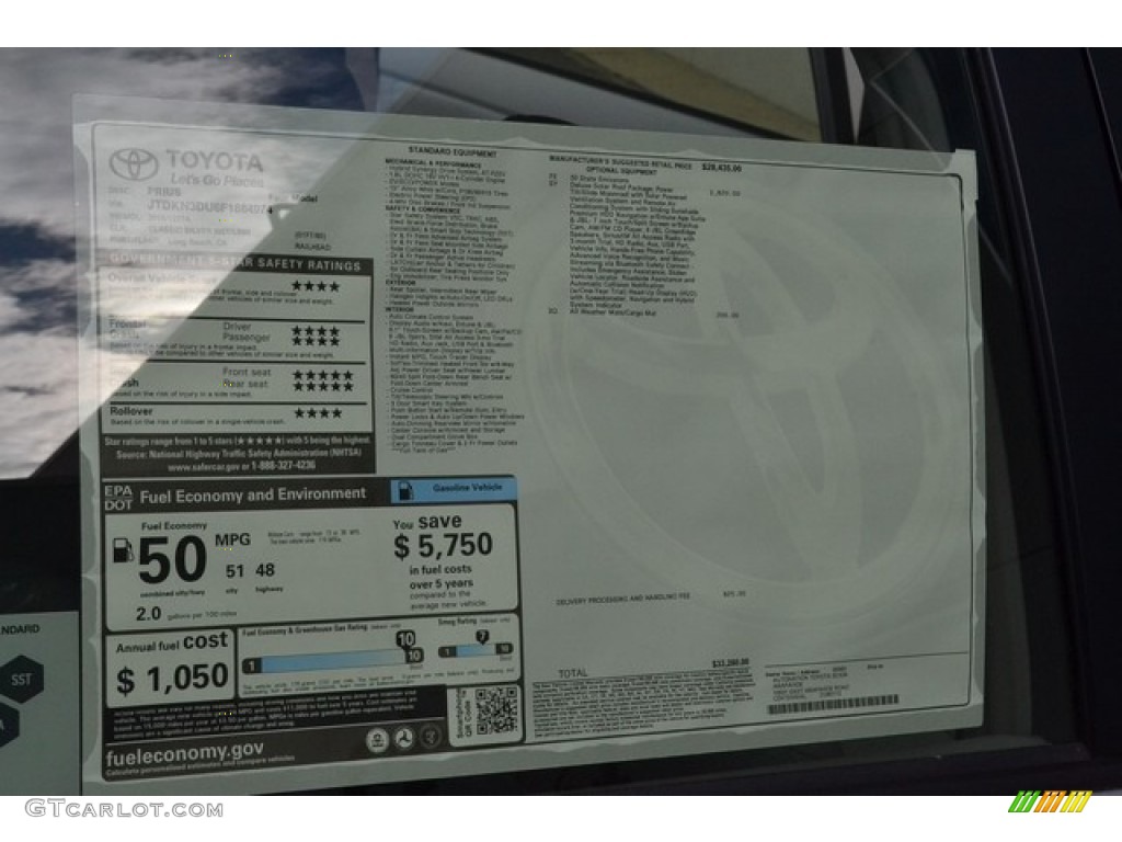 2015 Prius Four Hybrid - Classic Silver Metallic / Misty Gray photo #10