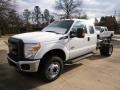 Oxford White - F350 Super Duty XL Super Cab 4x4 Chassis Photo No. 2