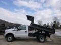 Oxford White 2015 Ford F350 Super Duty XL Regular Cab 4x4 Dump Truck