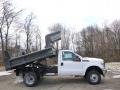 Oxford White - F350 Super Duty XL Regular Cab 4x4 Dump Truck Photo No. 5