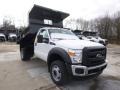 2015 Oxford White Ford F450 Super Duty XL Regular Cab Dump Truck 4x4  photo #4