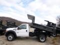 2015 Oxford White Ford F450 Super Duty XL Regular Cab Dump Truck 4x4  photo #1