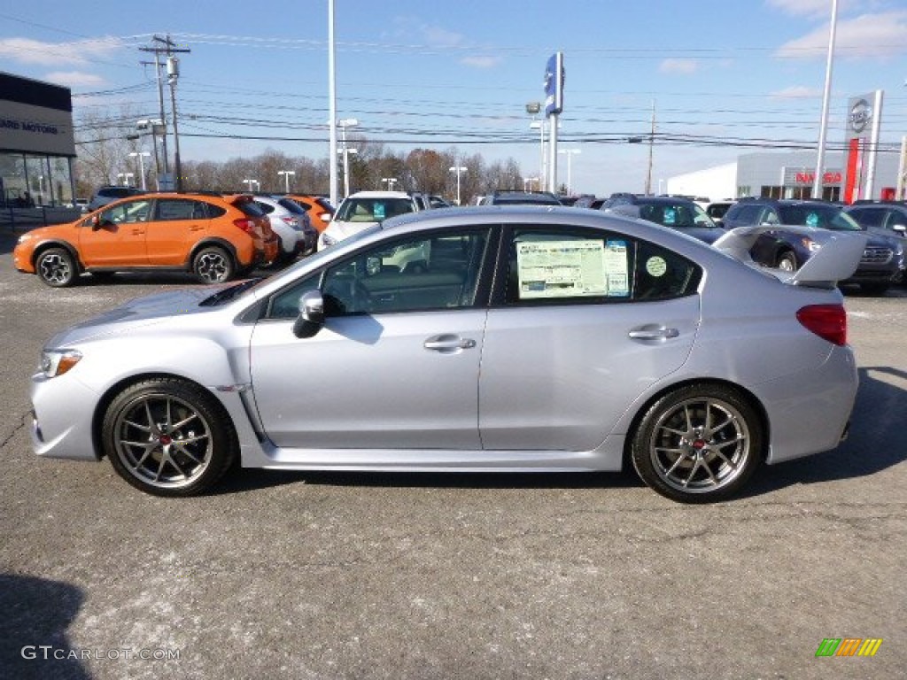 2015 WRX STI Limited - Ice Silver Metallic / Carbon Black photo #6