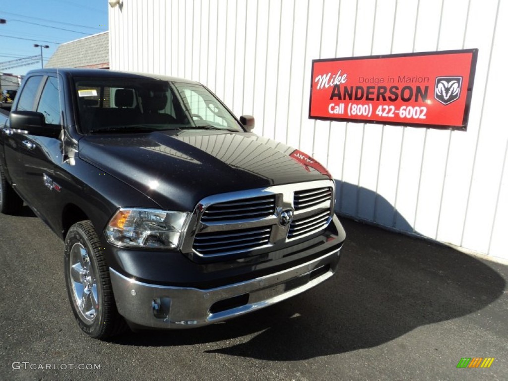 2015 1500 Big Horn Crew Cab 4x4 - Maximum Steel Metallic / Black/Diesel Gray photo #1