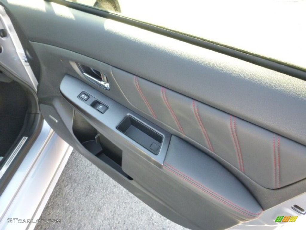 2015 Subaru WRX STI Limited Carbon Black Door Panel Photo #99344782