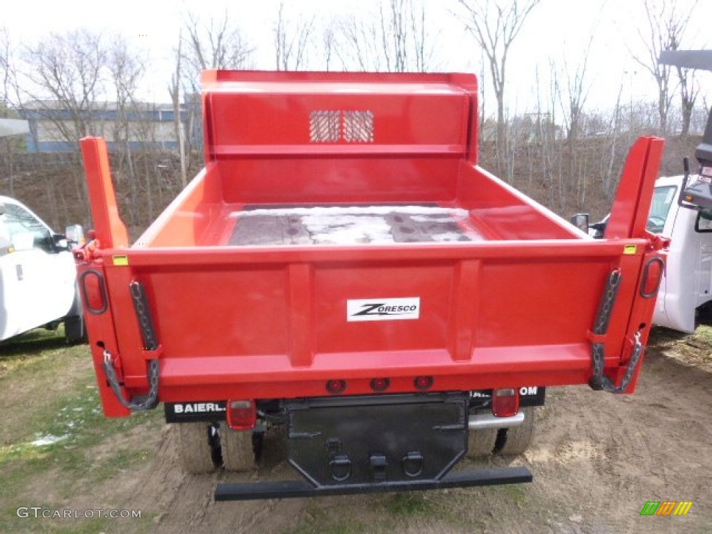 2015 F450 Super Duty XL Regular Cab Dump Truck 4x4 - Vermillion Red / Steel photo #7