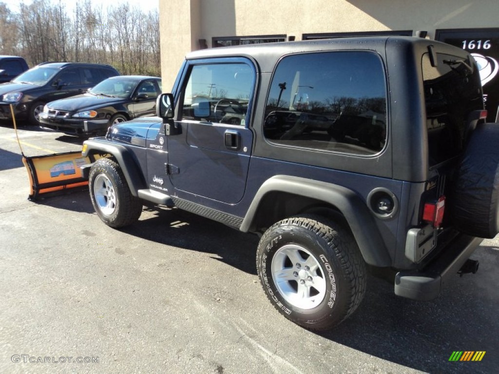 2006 Wrangler Sport 4x4 - Midnight Blue Pearl / Dark Slate Gray photo #2