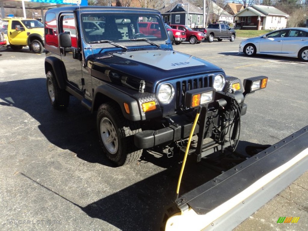 2006 Wrangler Sport 4x4 - Midnight Blue Pearl / Dark Slate Gray photo #4