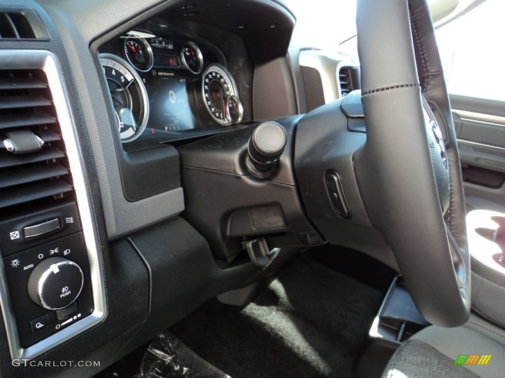 2015 1500 Big Horn Crew Cab 4x4 - Granite Crystal Metallic / Black/Diesel Gray photo #12