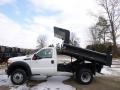 Oxford White 2015 Ford F350 Super Duty XL Regular Cab 4x4 Dump Truck Exterior