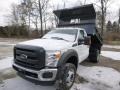 Oxford White 2015 Ford F350 Super Duty XL Regular Cab 4x4 Dump Truck Exterior