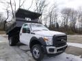 Oxford White - F350 Super Duty XL Regular Cab 4x4 Dump Truck Photo No. 4