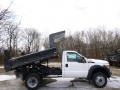 Oxford White - F350 Super Duty XL Regular Cab 4x4 Dump Truck Photo No. 5
