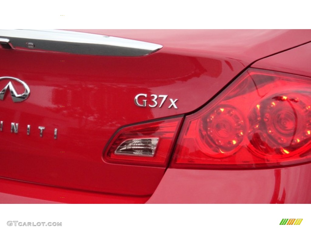 2012 G 37 x AWD Sedan - Vibrant Red / Graphite photo #6