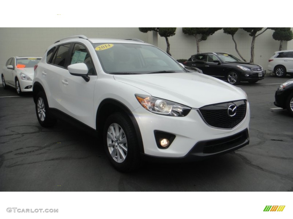 2014 CX-5 Touring - Crystal White Pearl Mica / Sand photo #3