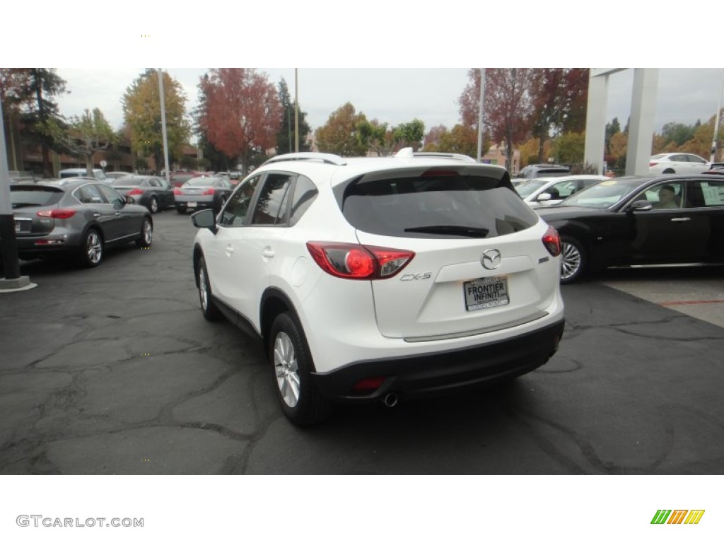 2014 CX-5 Touring - Crystal White Pearl Mica / Sand photo #5