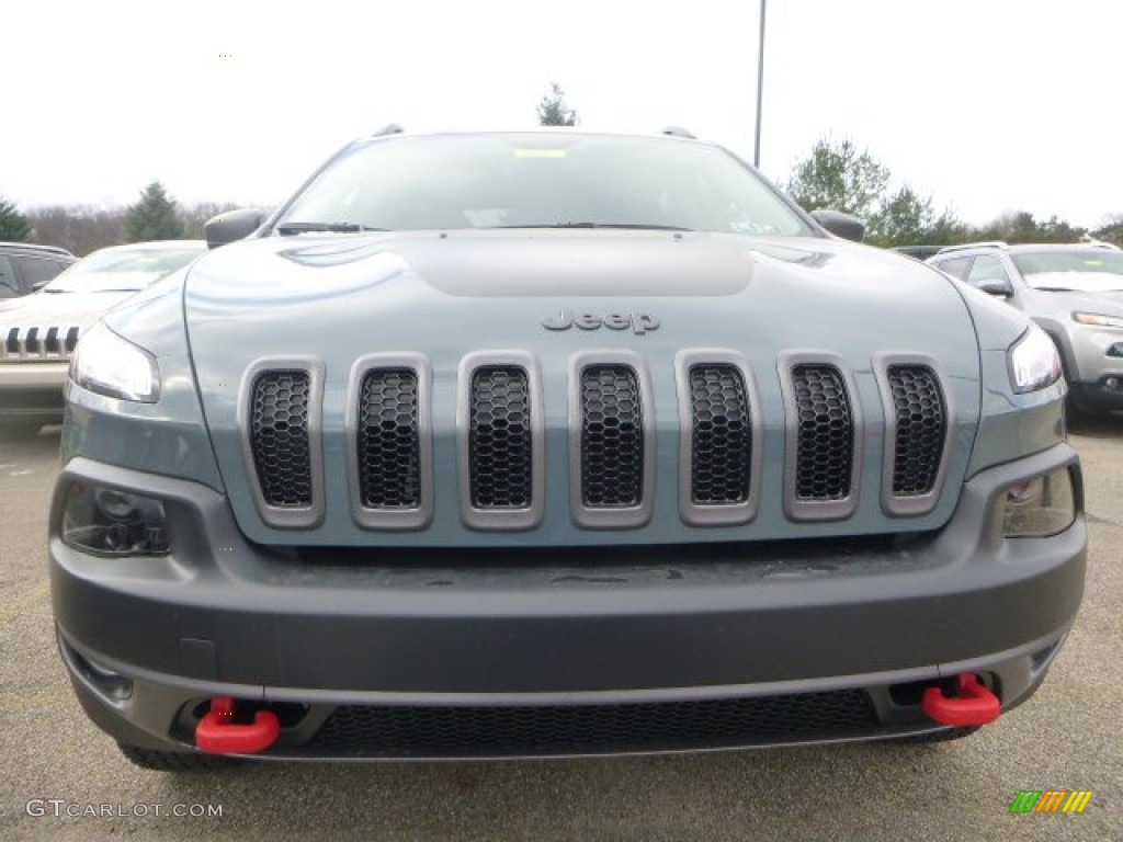 2015 Cherokee Trailhawk 4x4 - Anvil / Trailhawk Black photo #8