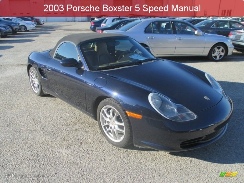 2003 Boxster  - Lapis Blue Metallic / Savanna Beige photo #1