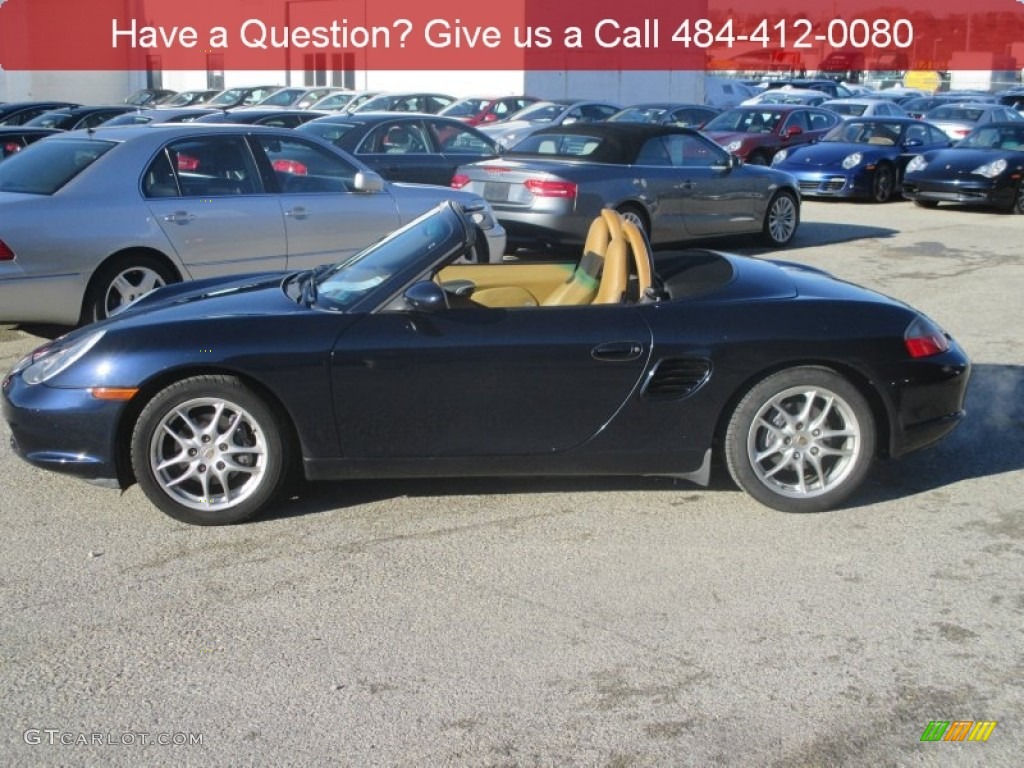 2003 Boxster  - Lapis Blue Metallic / Savanna Beige photo #7