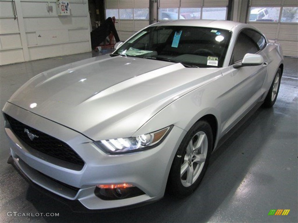 Ingot Silver Metallic 2015 Ford Mustang EcoBoost Coupe Exterior Photo #99354454