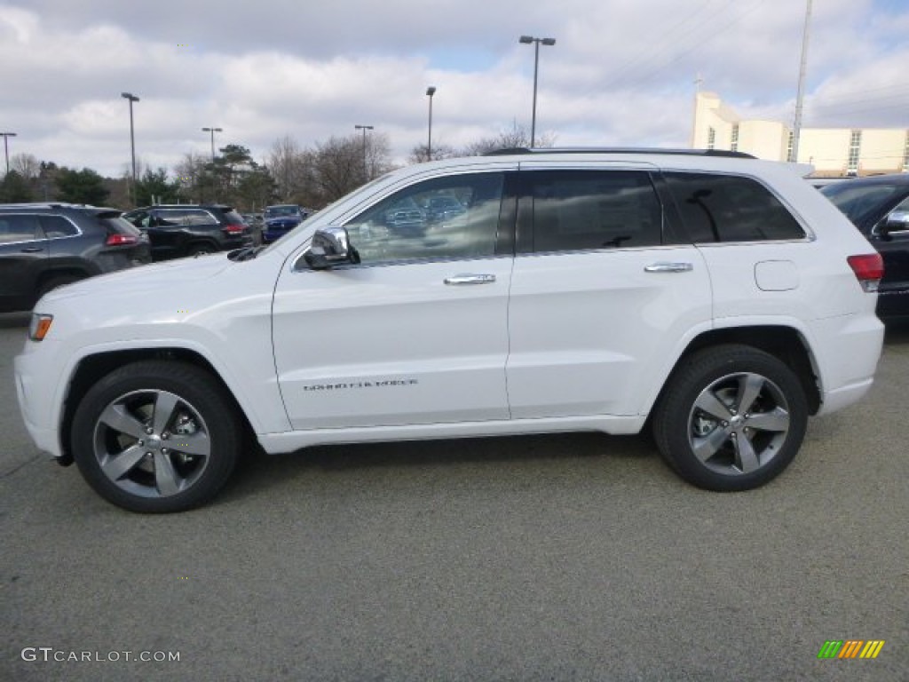 Bright White 2015 Jeep Grand Cherokee Overland 4x4 Exterior Photo #99354457