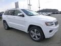 2015 Bright White Jeep Grand Cherokee Overland 4x4  photo #7