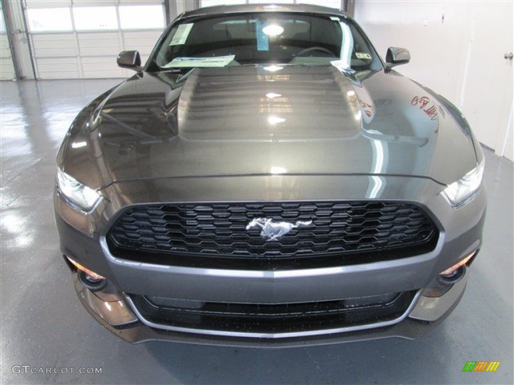 2015 Mustang V6 Coupe - Magnetic Metallic / Ebony photo #2