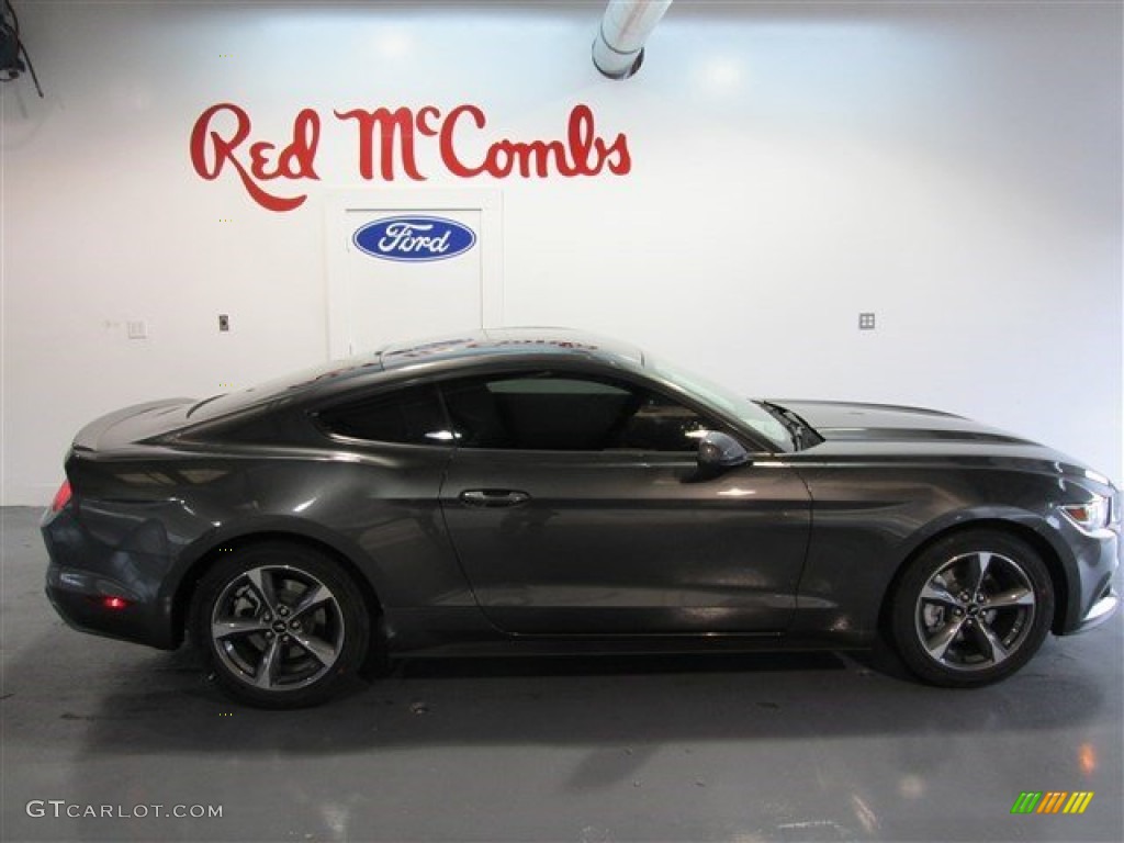 2015 Mustang V6 Coupe - Magnetic Metallic / Ebony photo #7