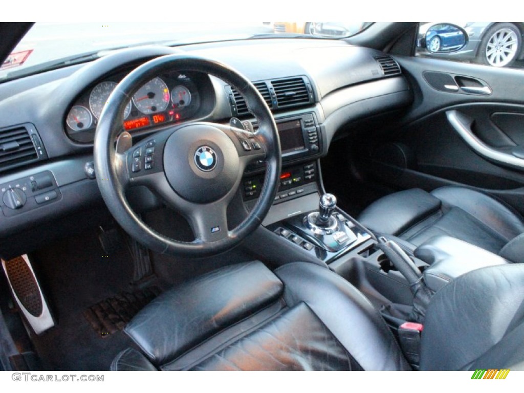 Black Interior 2002 BMW M3 Convertible Photo #99357796