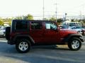 2010 Red Rock Crystal Pearl Jeep Wrangler Unlimited Rubicon 4x4  photo #8