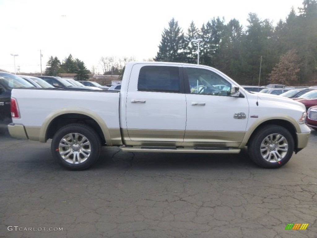 2015 1500 Laramie Long Horn Crew Cab 4x4 - Bright White / Canyon Brown/Light Frost photo #6