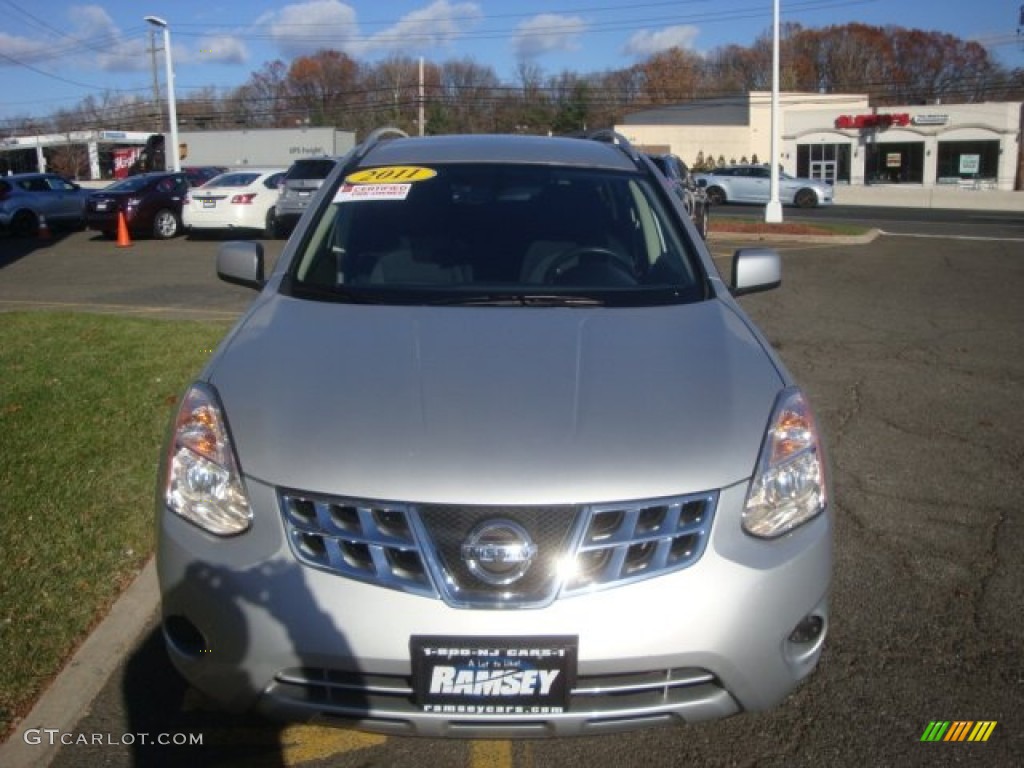 2011 Rogue SV AWD - Silver Ice Metallic / Black photo #2