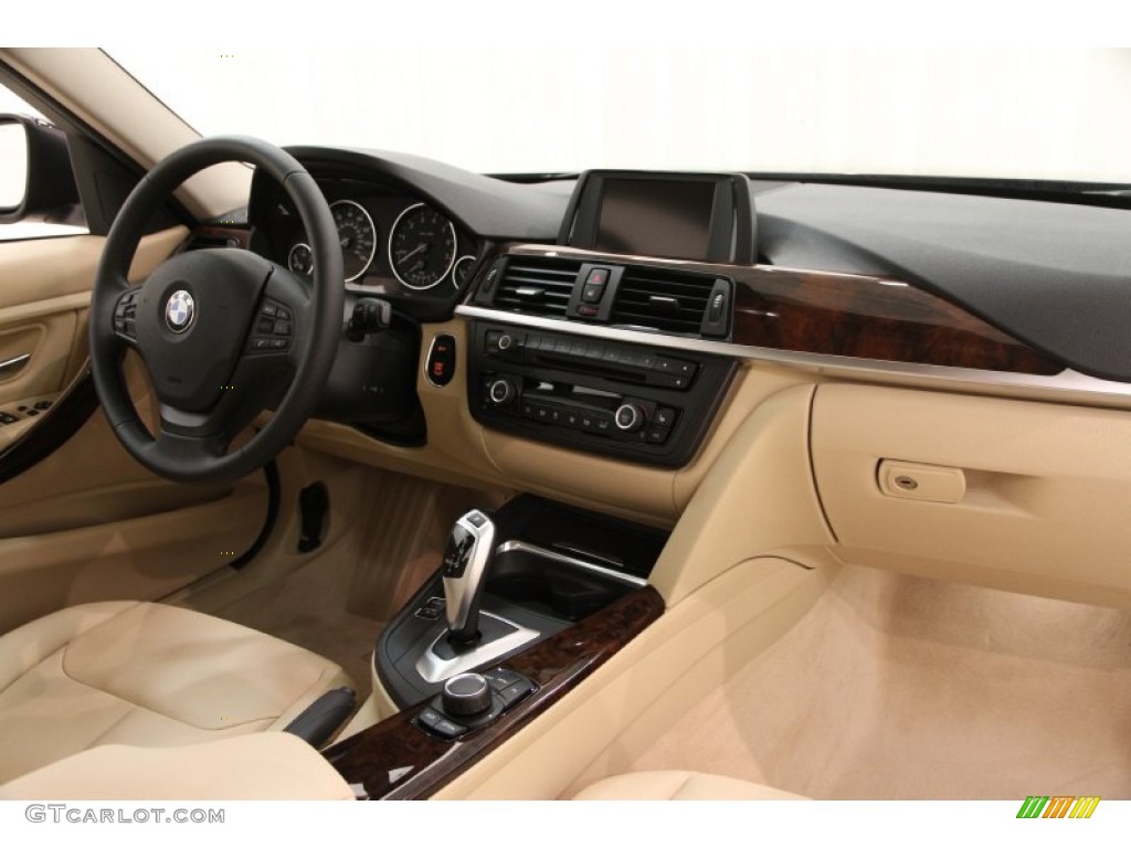 2013 3 Series 328i xDrive Sedan - Jet Black / Venetian Beige photo #37