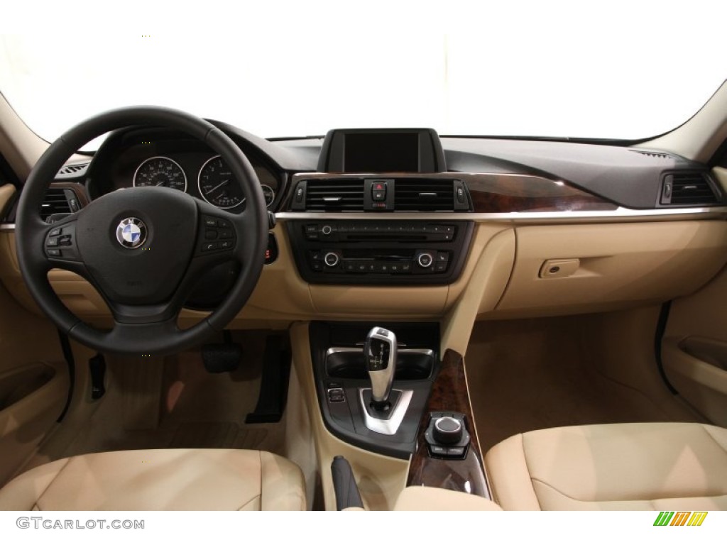 2013 3 Series 328i xDrive Sedan - Jet Black / Venetian Beige photo #42