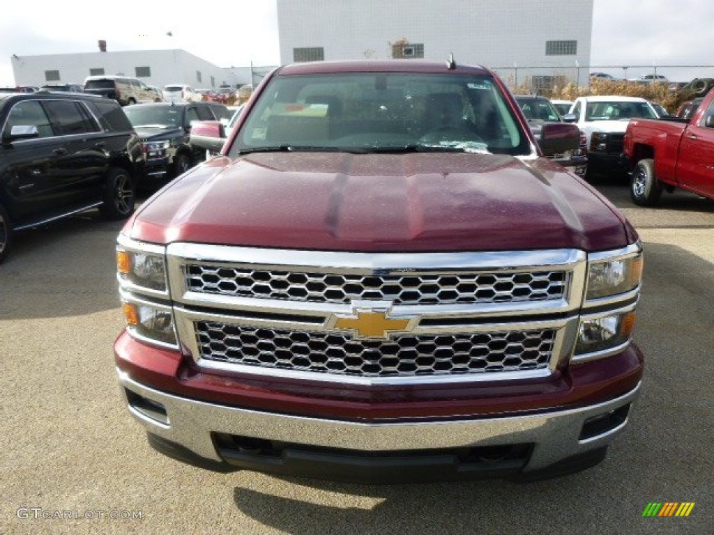 2015 Silverado 1500 LT Regular Cab 4x4 - Deep Ruby Metallic / Jet Black photo #3