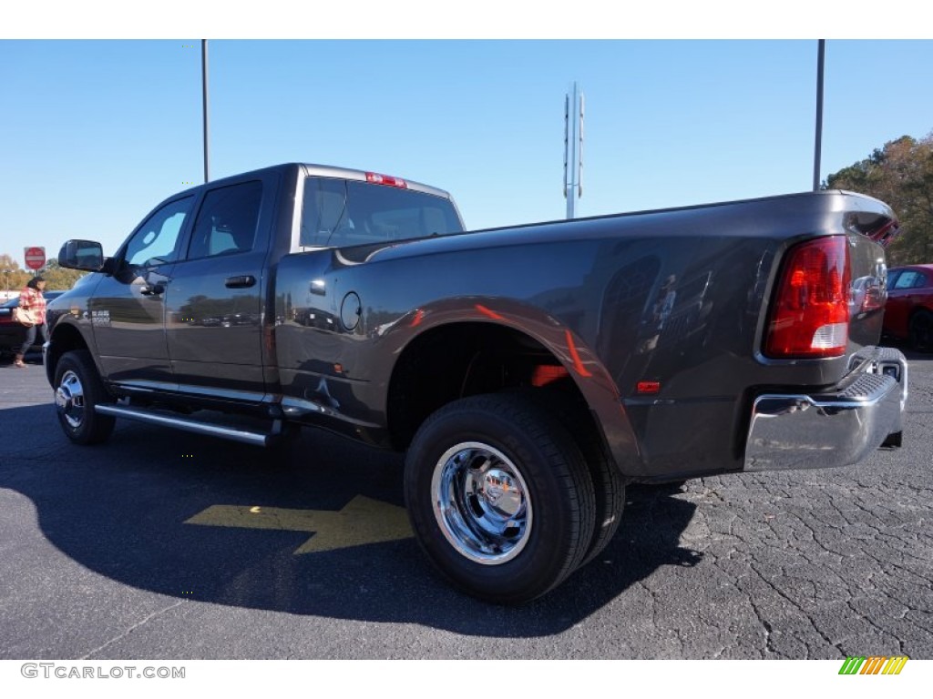 2015 3500 Tradesman Crew Cab 4x4 Dual Rear Wheel - Granite Crystal Metallic / Black/Diesel Gray photo #5