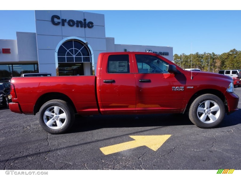 2014 1500 Express Quad Cab - Deep Cherry Red Crystal Pearl / Black/Diesel Gray photo #8