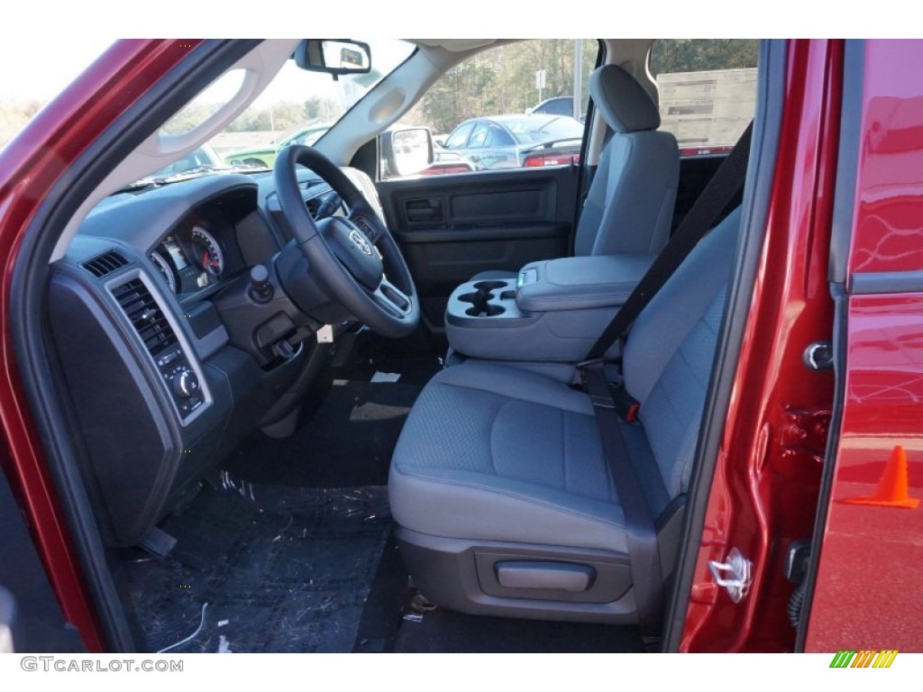 2014 1500 Express Quad Cab - Deep Cherry Red Crystal Pearl / Black/Diesel Gray photo #9