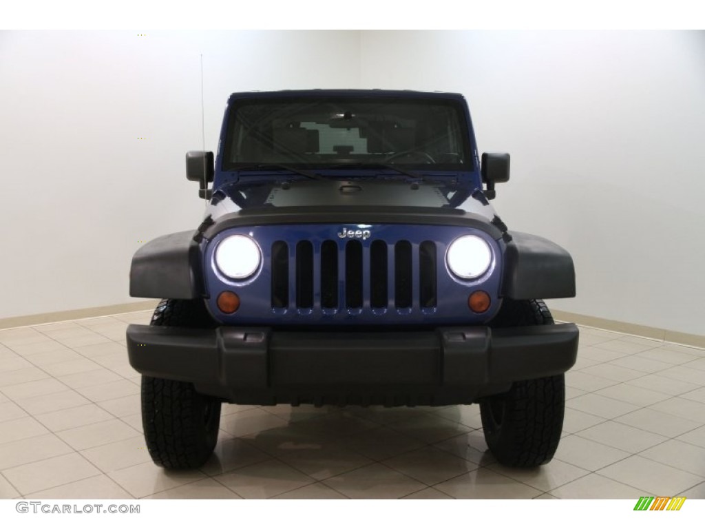 2009 Wrangler X 4x4 - Deep Water Blue Pearl Coat / Dark Slate Gray/Medium Slate Gray photo #2