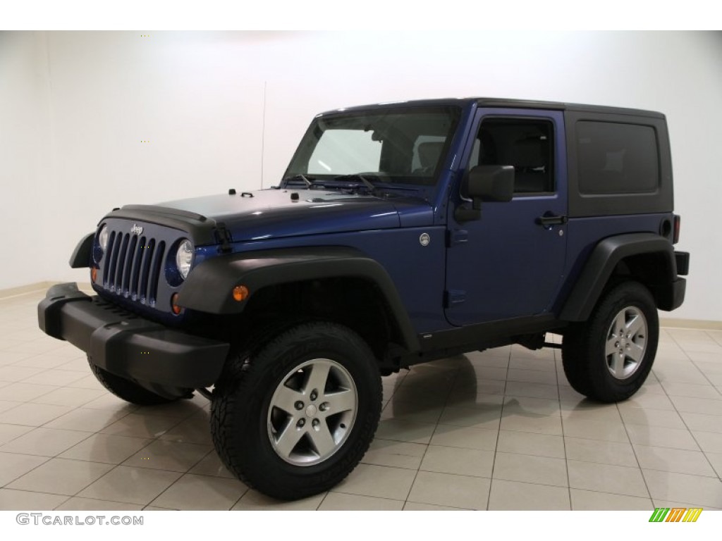 2009 Wrangler X 4x4 - Deep Water Blue Pearl Coat / Dark Slate Gray/Medium Slate Gray photo #3