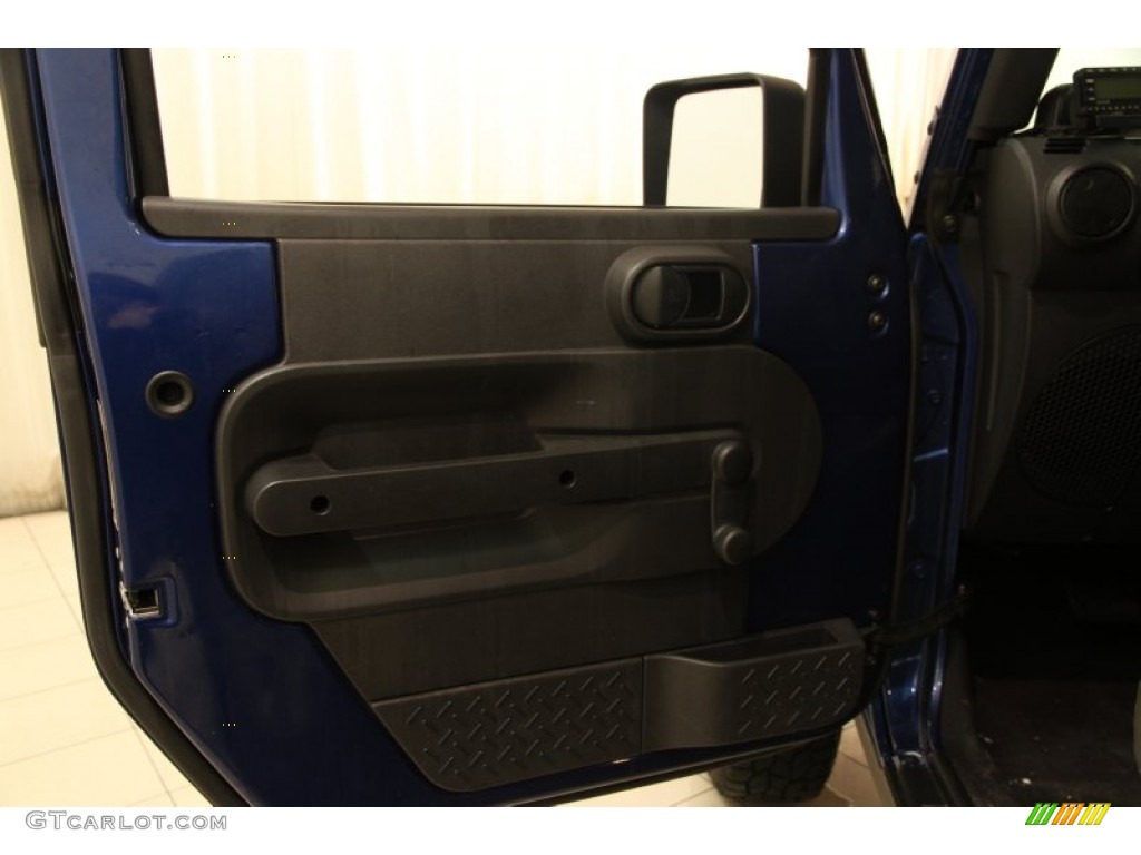 2009 Wrangler X 4x4 - Deep Water Blue Pearl Coat / Dark Slate Gray/Medium Slate Gray photo #4