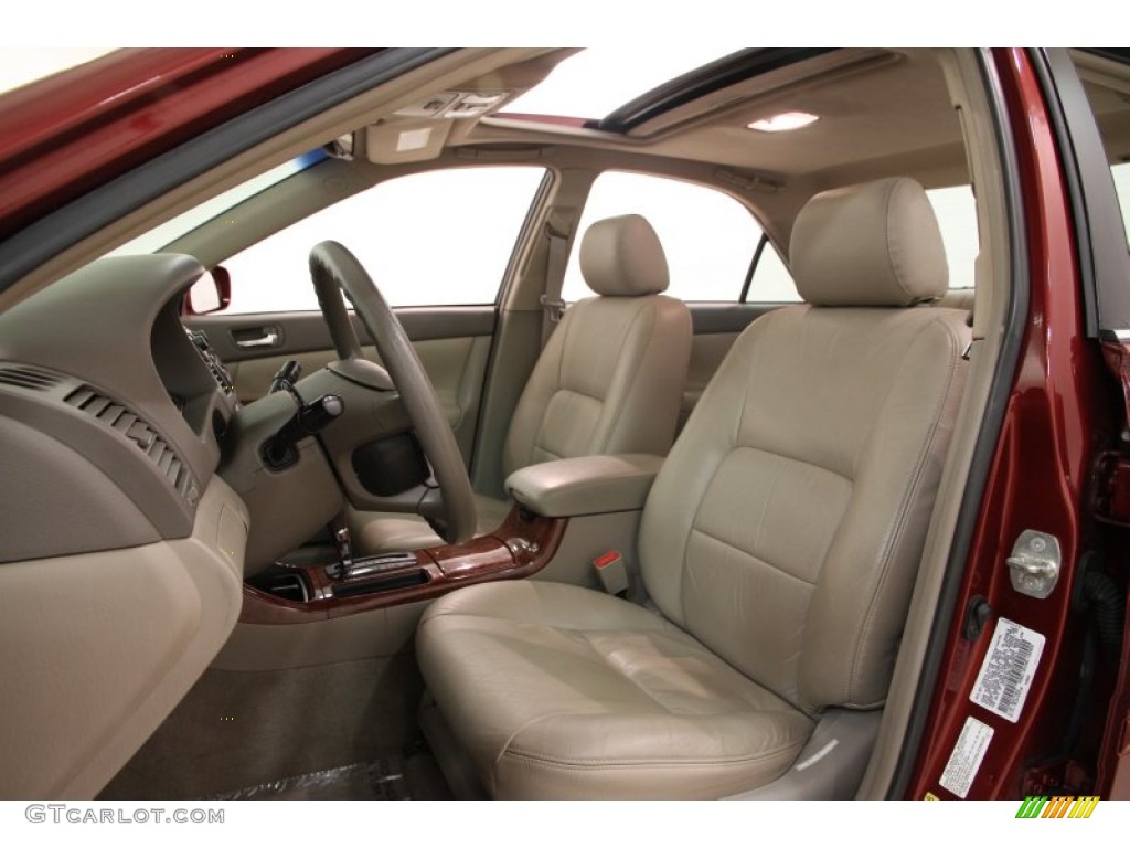 2003 Camry XLE - Salsa Red Pearl / Taupe photo #5