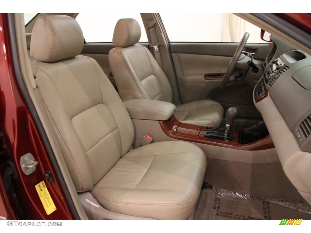 2003 Camry XLE - Salsa Red Pearl / Taupe photo #11